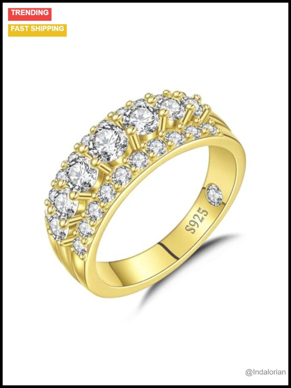 Moissanite Half Eternity Ring Band 925 Sterling Silver Wedding Anniversary Gift